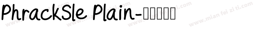 PhrackSle Plain字体转换